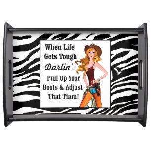 Little Bit Country and a Whole Lotta DIVA! Serving Tray