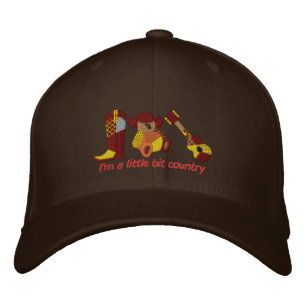 Little Bit Country Embroidered Baseball Cap