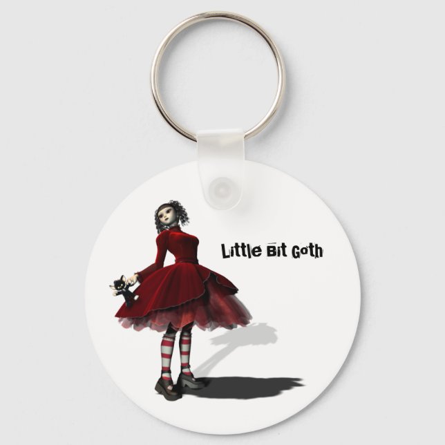 Little Bit Goth keychain (Front)