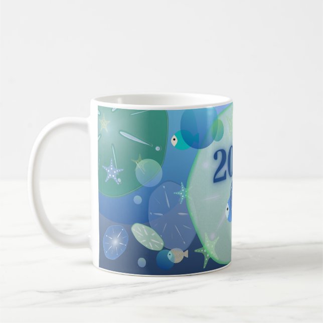 Little Bit of Blue - March Coffee Mug (Left)