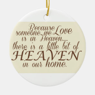 Little bit of Heaven Ceramic Ornament
