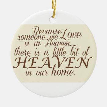 Little Bit Of Heaven Ceramic Ornament by Bahahahas at Zazzle
