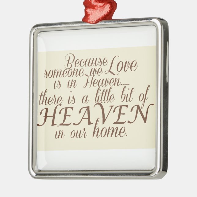 Little bit of Heaven Metal Ornament (Left)