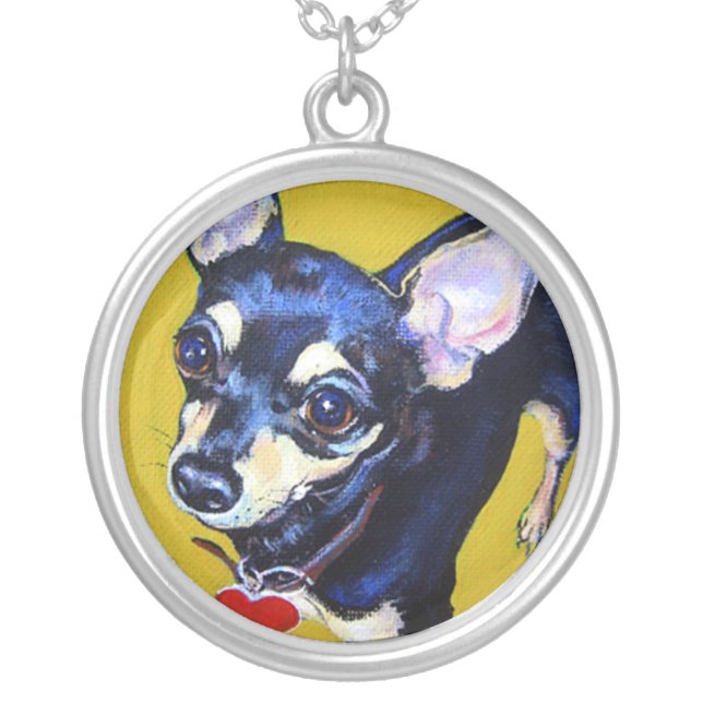 Little Bitty Chihuahua - Chihuahua Necklace (Front)