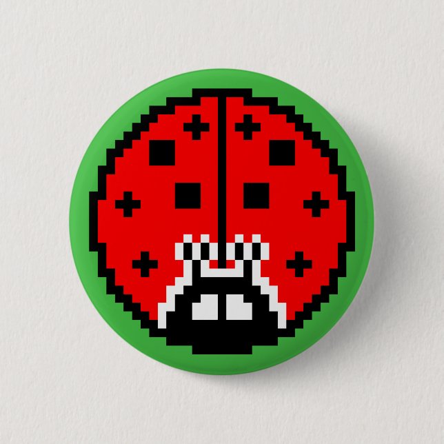 Little Bitty Ladybug Pinback Button (Front)