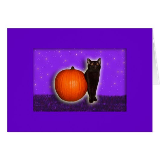 Little Black and Pumpkin Cards (Front Horizontal)