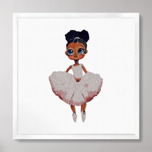 Little Black Ballerina Framed Art