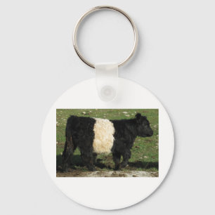 Little Black Beltie Calf Keychain