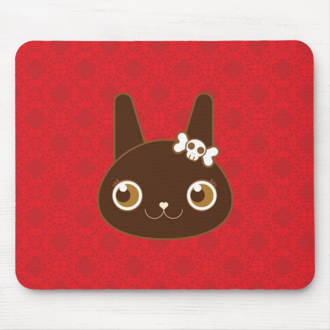 Little Black Bunny Alter Ego Mouse Pad (Front)