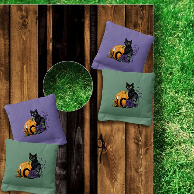 Little Black Cat Cornhole Bags (Creator Uploaded)