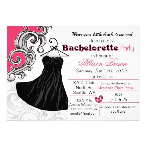 Little Black Dress Bachelorette Party 10