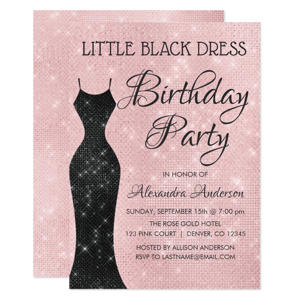 the little black dress party