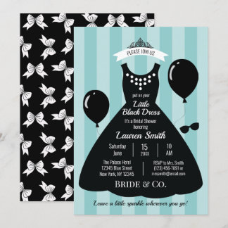Little Black Dress Bridal Shower Invitation