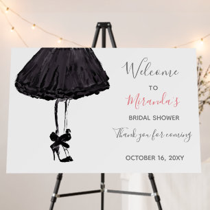 Little Black Dress High Heels Bachelorette Party F Foam Board