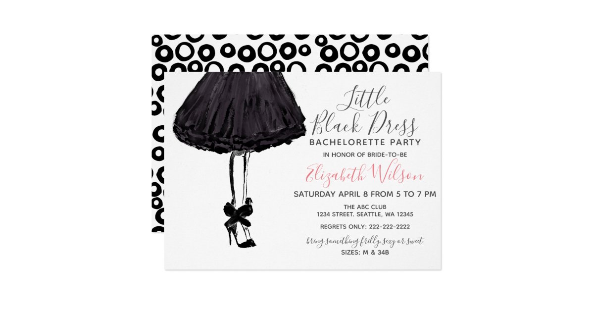 Little Black Dress High Heels Bachelorette Party ...