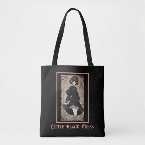Little Black Dress Icon Anime LBD Tote Bag