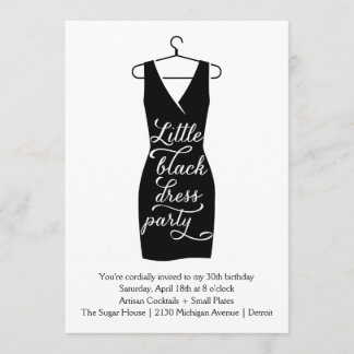 Little Black Dress Invitation