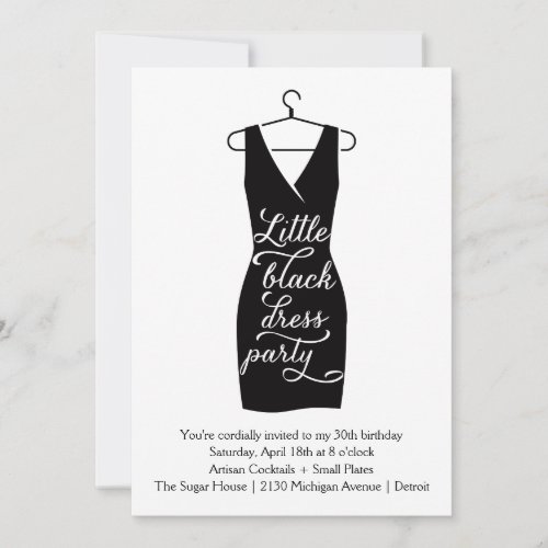 Little Black Dress Invitation