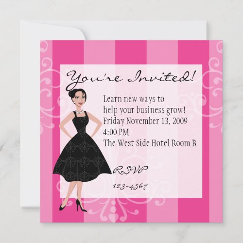 little black dress invitation