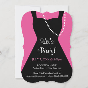 Little Black Dress Invitation Bachelorette Party