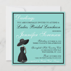 Little Black Dress Invitations Retro Invites Little Black Dress Invitations Retro
