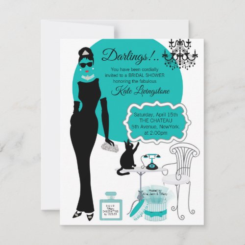 Little Black Dress Shower Invitation