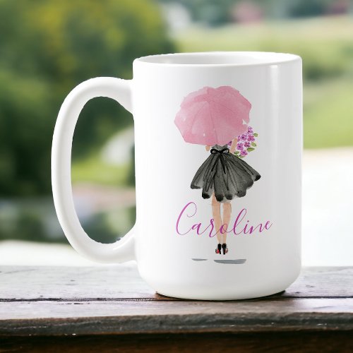 Little Black Dress Woman Stylish Fashion Coffee Mug