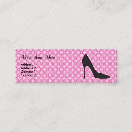 Customizable Little Black Heel Business Card