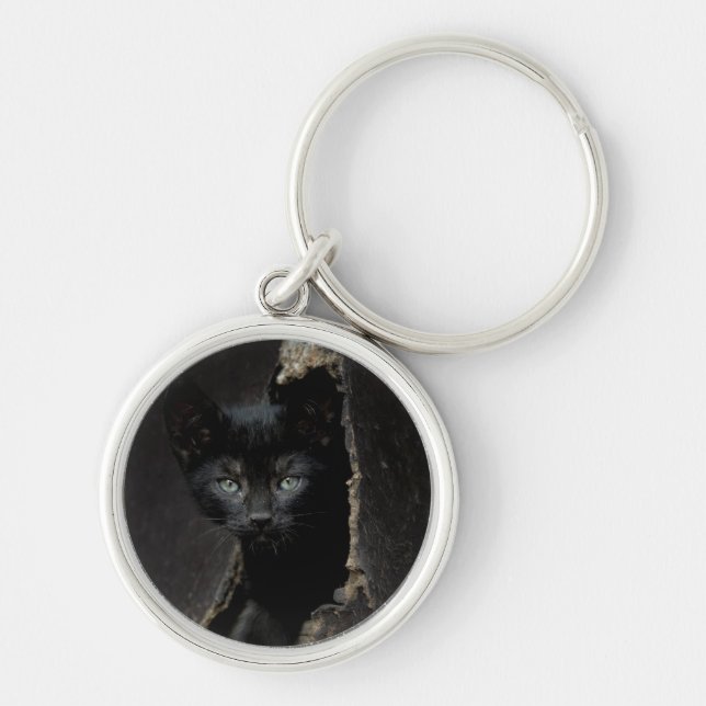 Little Black Kitty Keychain (Front)