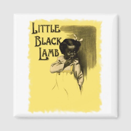 Little Black Lamb Vintage Black Americana Magnet