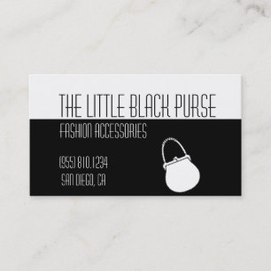 Little Black Purse - Customizable! Business Card