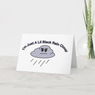 Little Black Rain Cloud Card