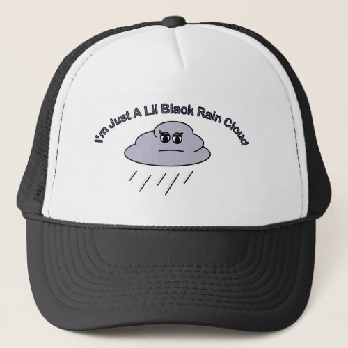 Little Black Rain Cloud Trucker Hat