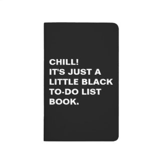 Little Black To-Do List Book - Pocket Journal