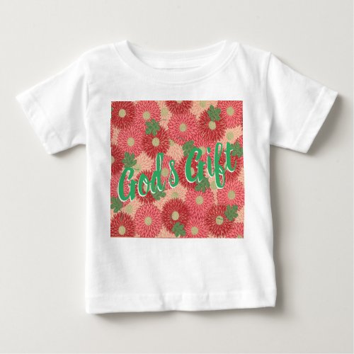  Little Blessing Pink Floral Baby T_Shirt