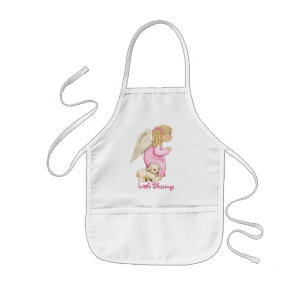 Little Blessings Angel Girl Kids' Apron
