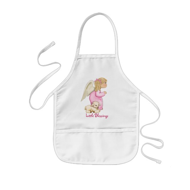 Little Blessings Angel Girl Kids' Apron (Front)
