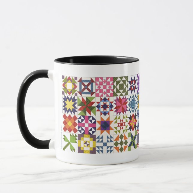 Little Blocks by Sentimental Stitches Mug (Left)
