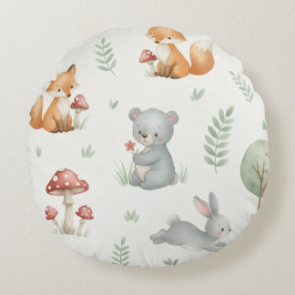 Little bloom baby round pillow