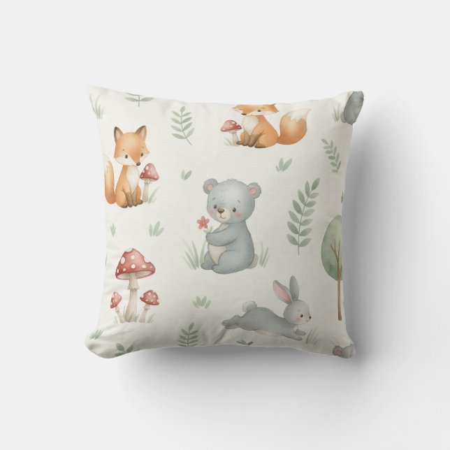 Little bloom baby throw pillow (Front)