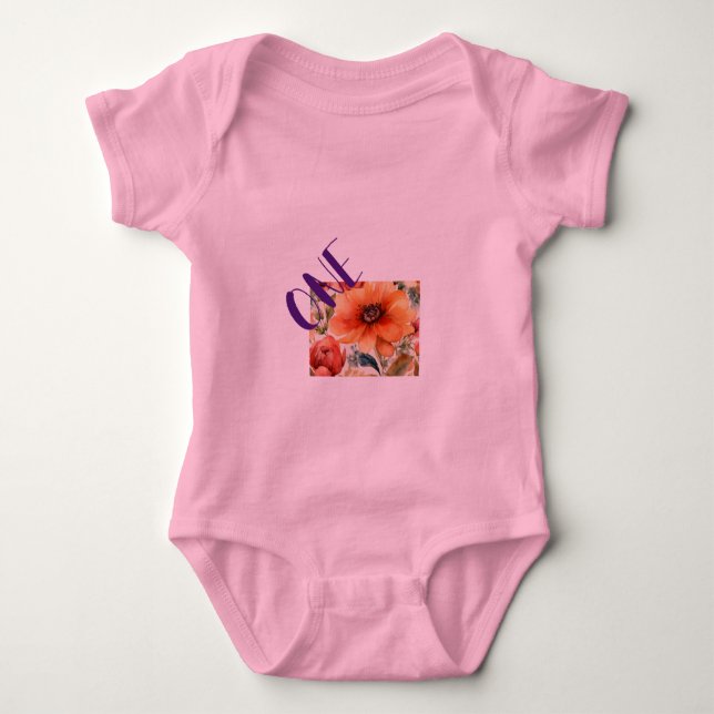 Little Blooms Baby Bodysuit (Front)