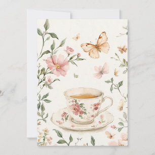 Little Blooms Baby Sprinkle Blush & Sage Invitation