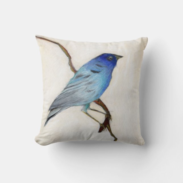 Little Blue 2012 Throw Pillow (Front)
