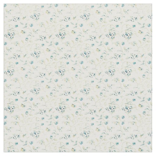 Little Blue And White Floral Fabric
