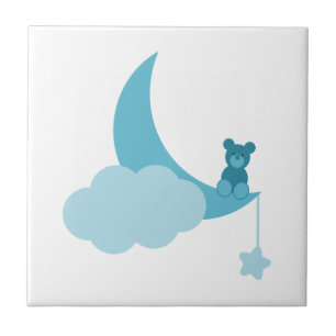 Little Blue Bear Ceramic Tile