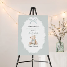 Little Blue Bearly Wait Baby Shower