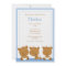 Little Blue Bears Boy Baby Shower Invitation
