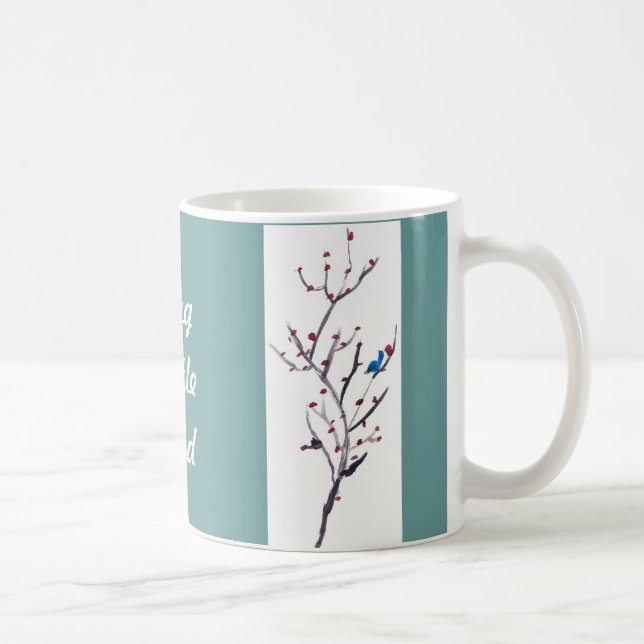 Little Blue Bird Coffee Mug (Right)