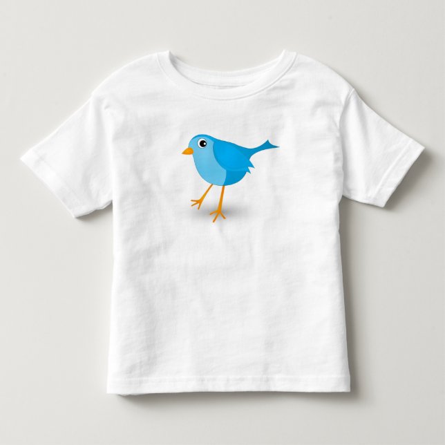 Little Blue Bird Cute Baby's or Infant's T-Shirt (Front)