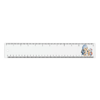 Little Blue Birds Measuring Ruler